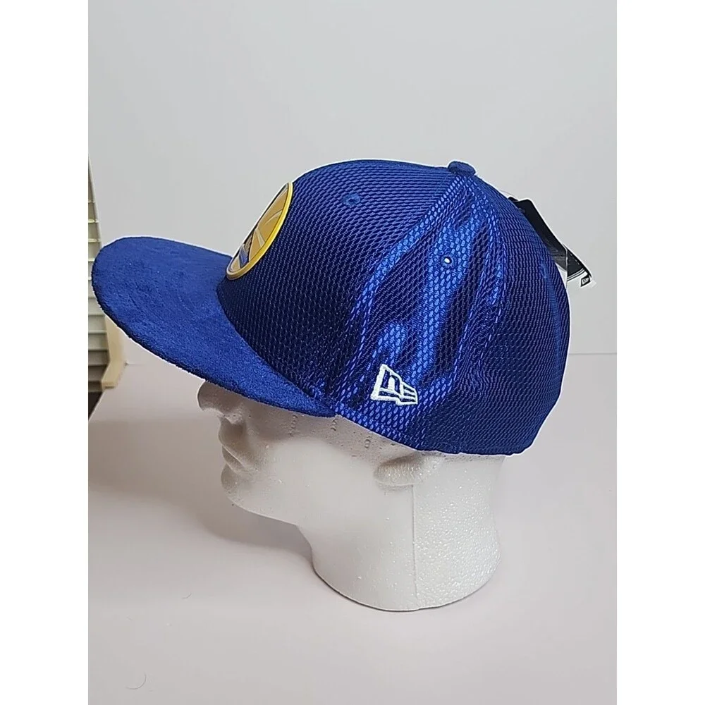 Golden State Warriors New Era 59Fifty Blue Hat Cap NBA GSW Size 7 1/2 NWT